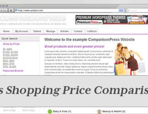 WordPress Shopping Price Comparison Theme ComparisonPress