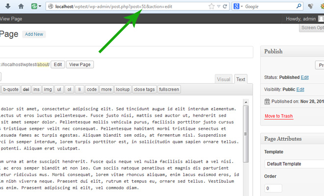find-wordpress-page-id