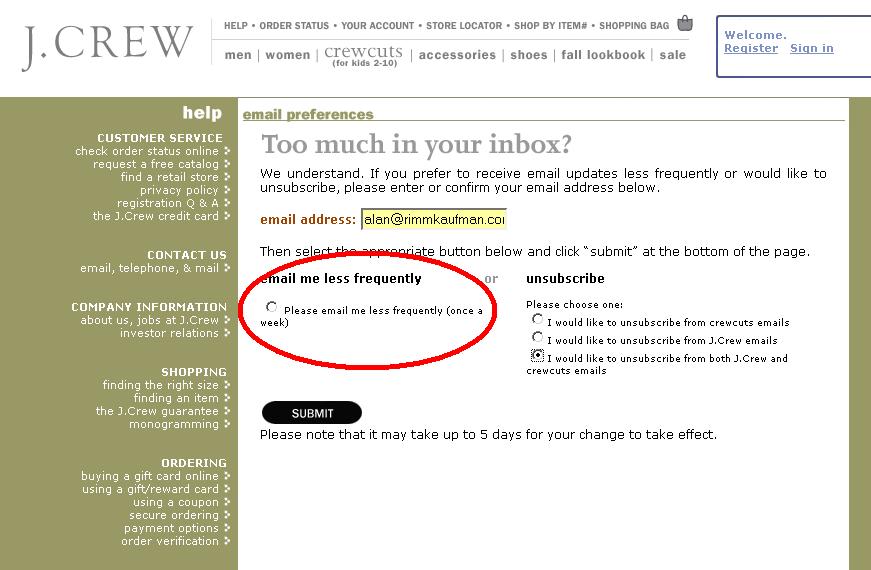 jcrewemailmelessfrequently