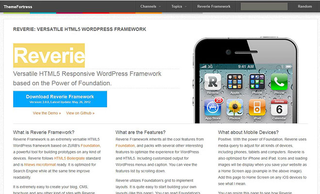 reverie-html5-responsive-wordpress-theme-framework