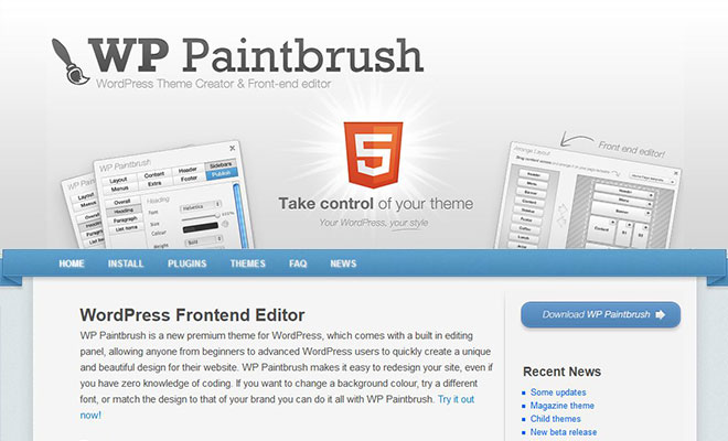 wp-paintbrush-wordpress-theme-framework